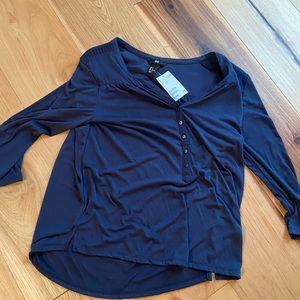 Blue top, size small